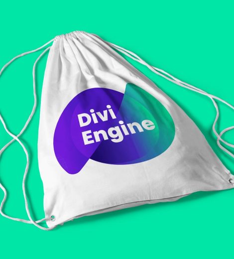 Divi Engine String Bag (Big Logo)