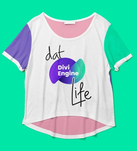Dat Divi Engine Life Crop-top (3-Tone)
